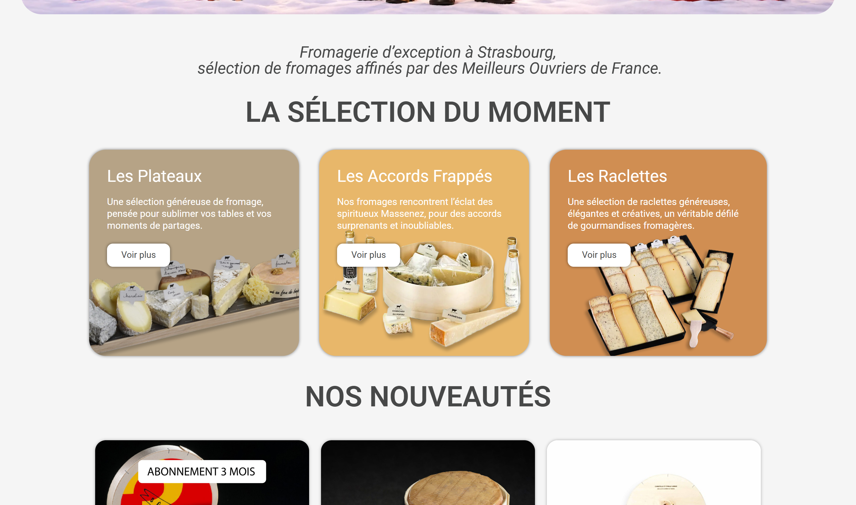 Sélection de fromages en vente en ligne Maison Lorho